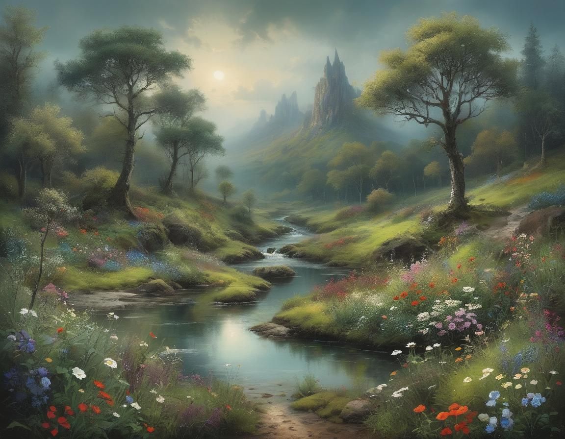 Dreamlike Landscape by Margarete Petersen and Alexander Jans...