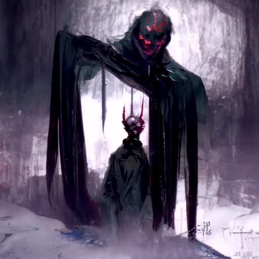 Sinister Figure in Dark Fantasy Style