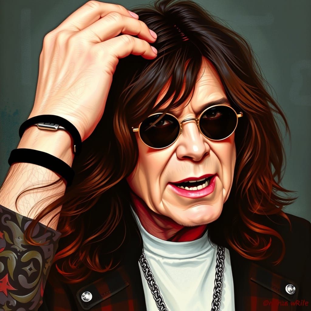 Celebrity Portrait of Ozzy Osbourne