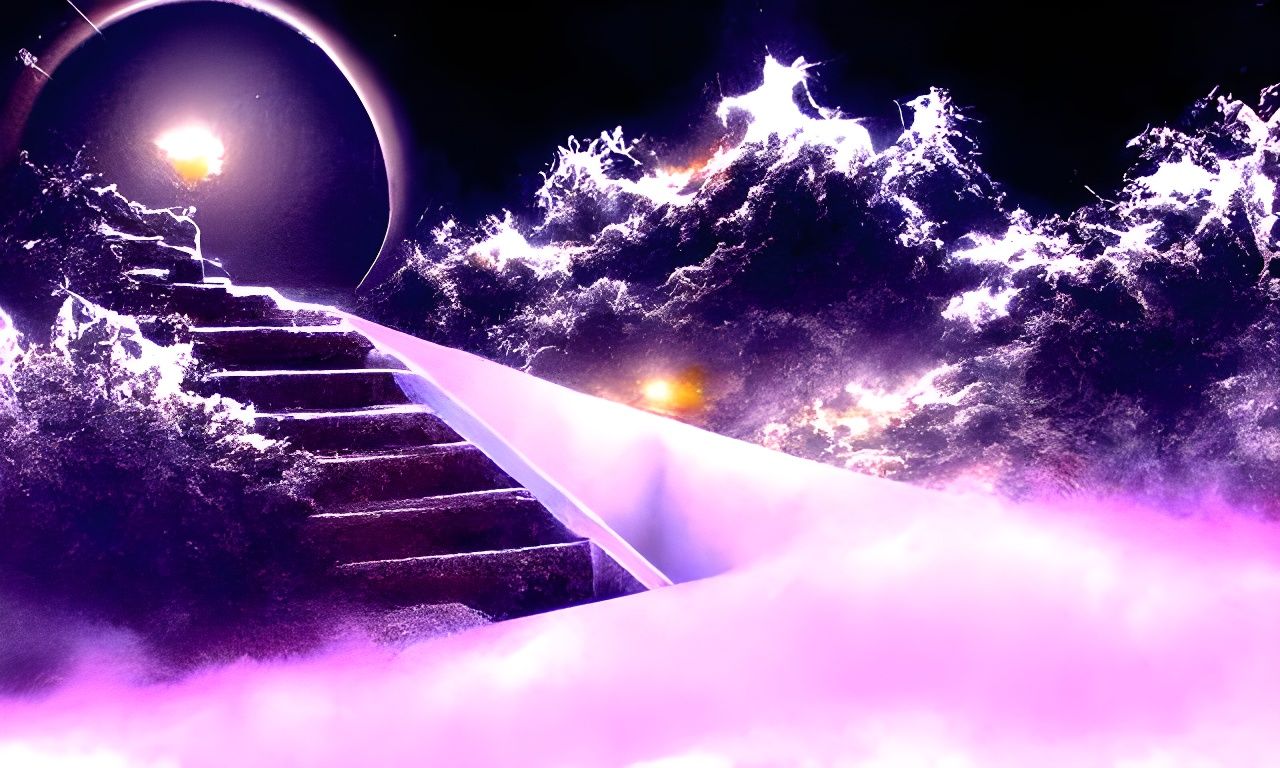 Astral Stairway to Heaven: Eerie Cosmic Fantasy