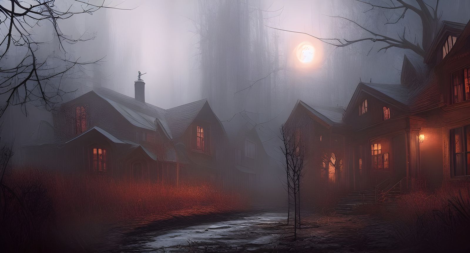 Dark Post-Apocalyptic World Ruined by Eldritch Monster