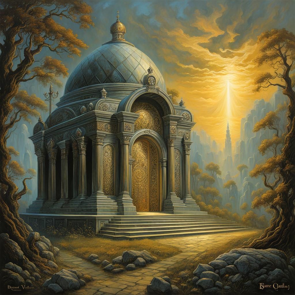 Diamond Knight Mausoleum in Dark Fantasy Style