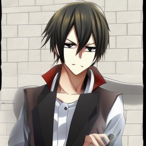 Attractive Anime-Style Man Generated by AI