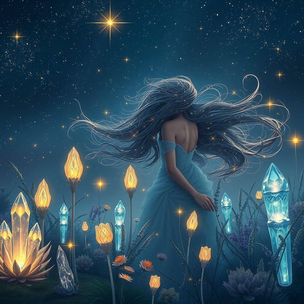 Celestial Garden tended by Stardust Woman