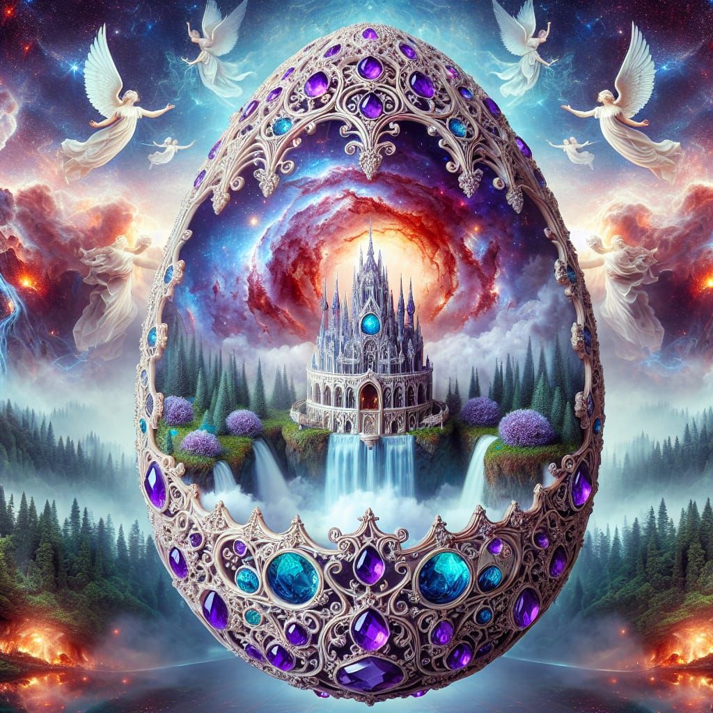 Ornate Fabergé Egg Reveals Magical Castle