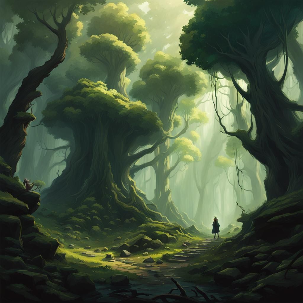 Eldritch Forest: Dark Fantasy Concept Art