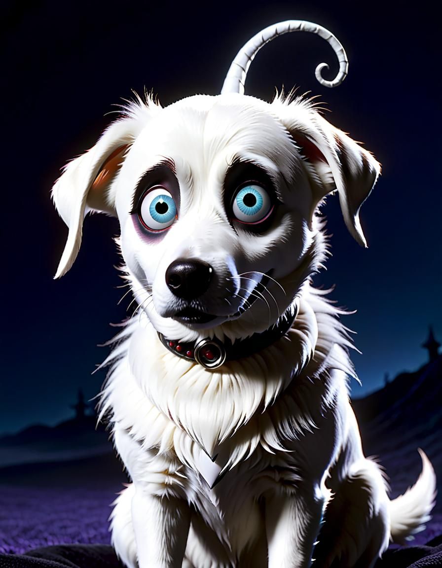 tim burton's the nightmare before christmas, zero the dog