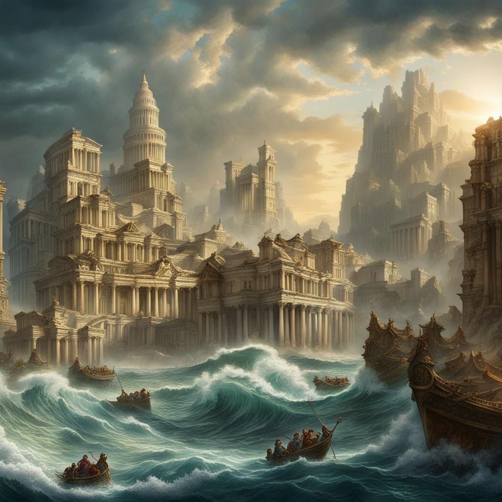 The destruction of Atlantis