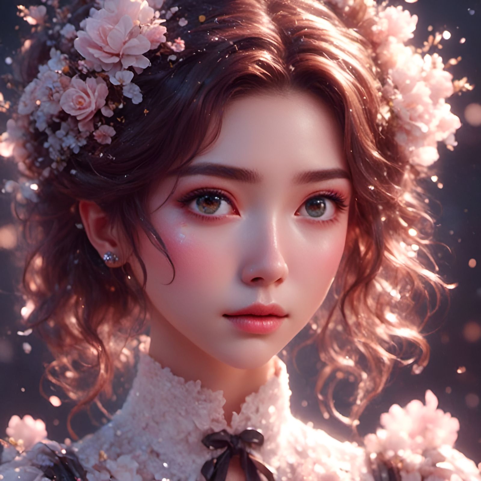 Beautiful Animated Character in Modern Style