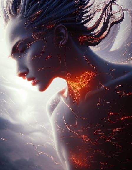 Fiery Water Elemental Embodiment of the Sun