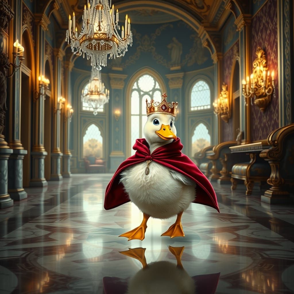 Duckling King in Lavish Castle