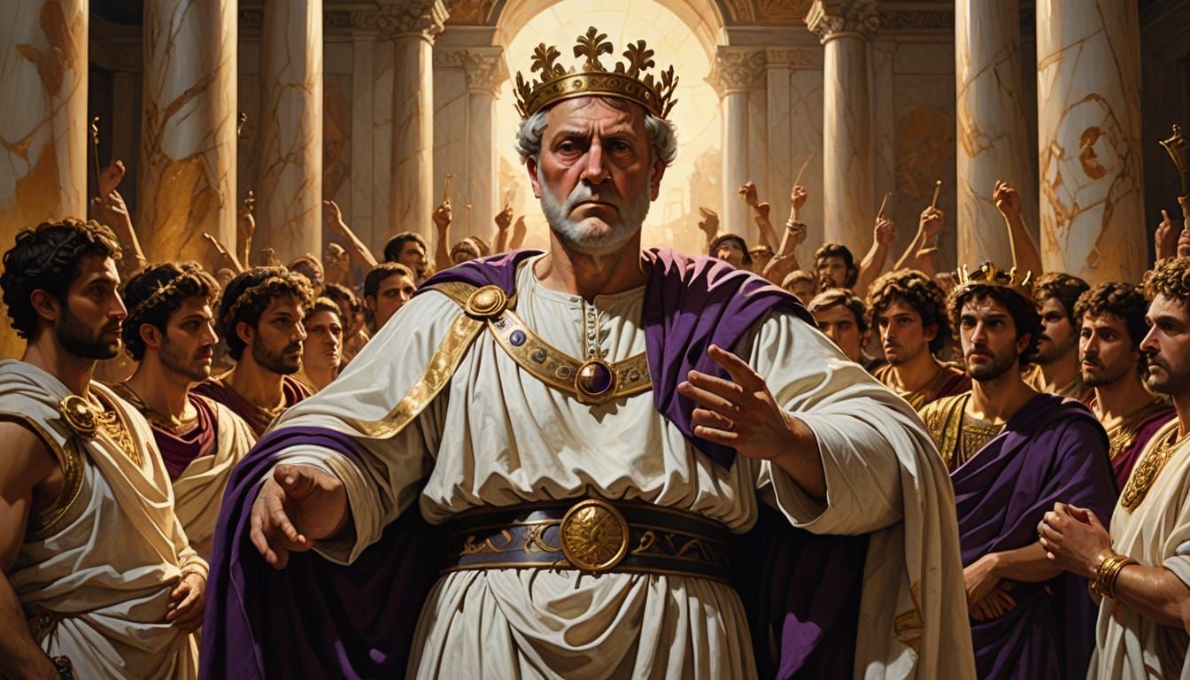 Historical Masterpiece: Emperor Titus Inaugurates the Coloss...