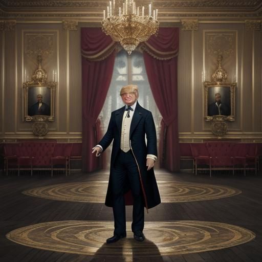 Donald Trump in 1800s Paris Palace