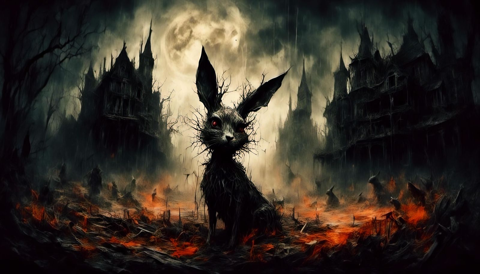 Morbid Forest Dreamscape in Macabre Style