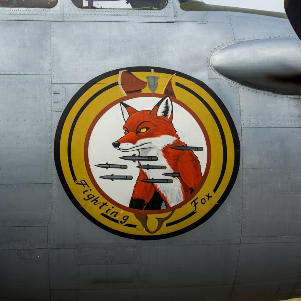 Fighting Fox Airplane Nose Art