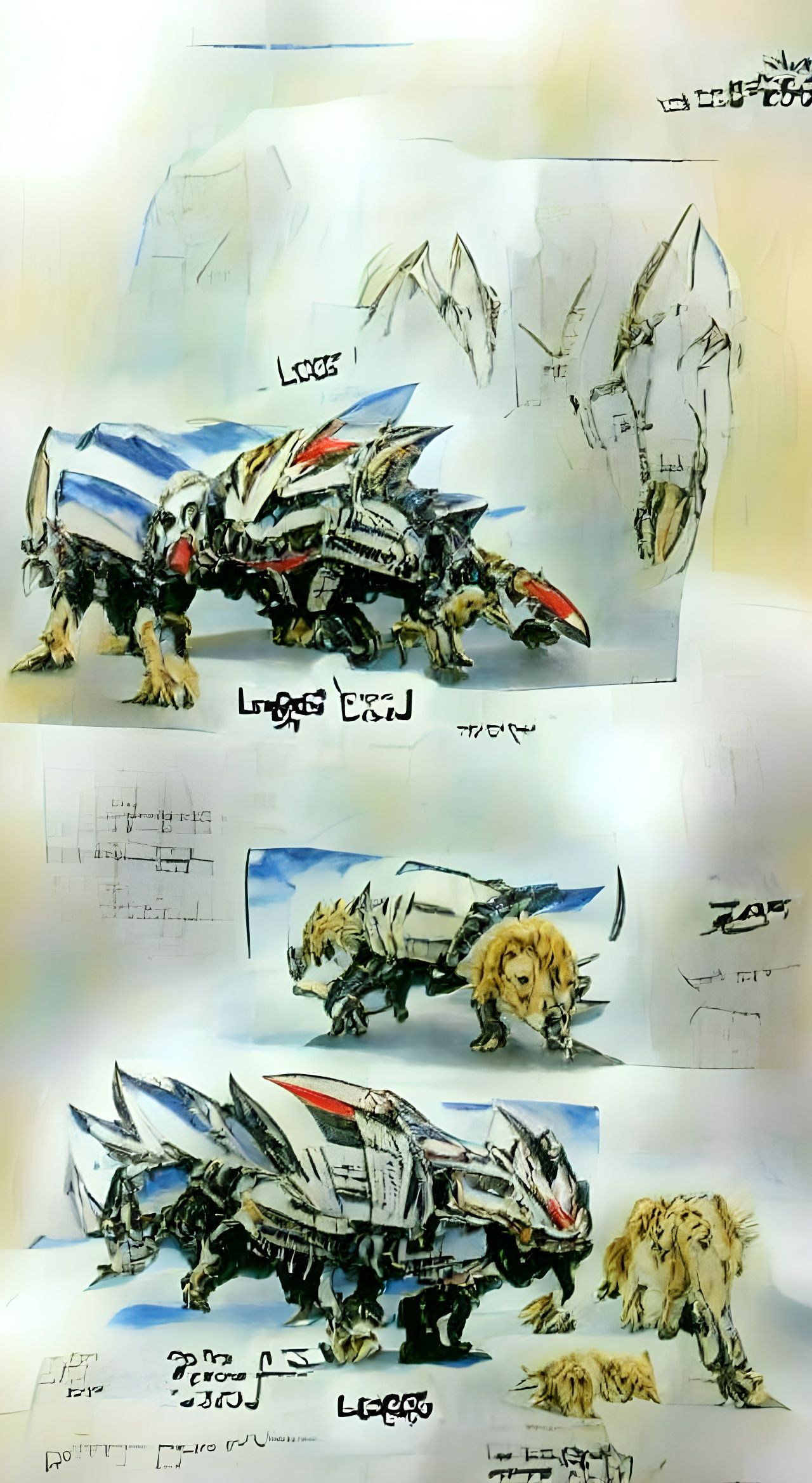 Liger Zero Zoids Concept Art