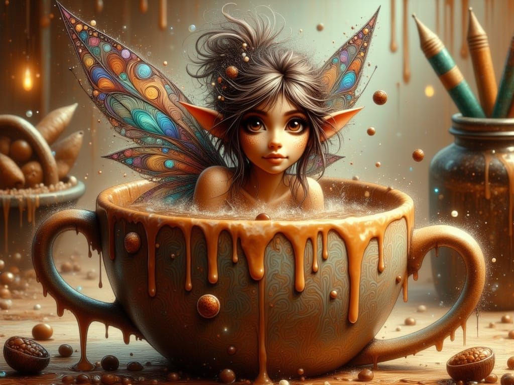 Punky Pixie in a Coffee Mug