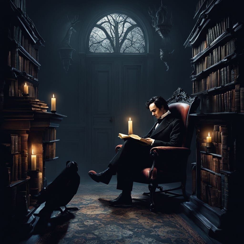 Mysterious Victorian Gentleman in a Dimly Lit Chamber