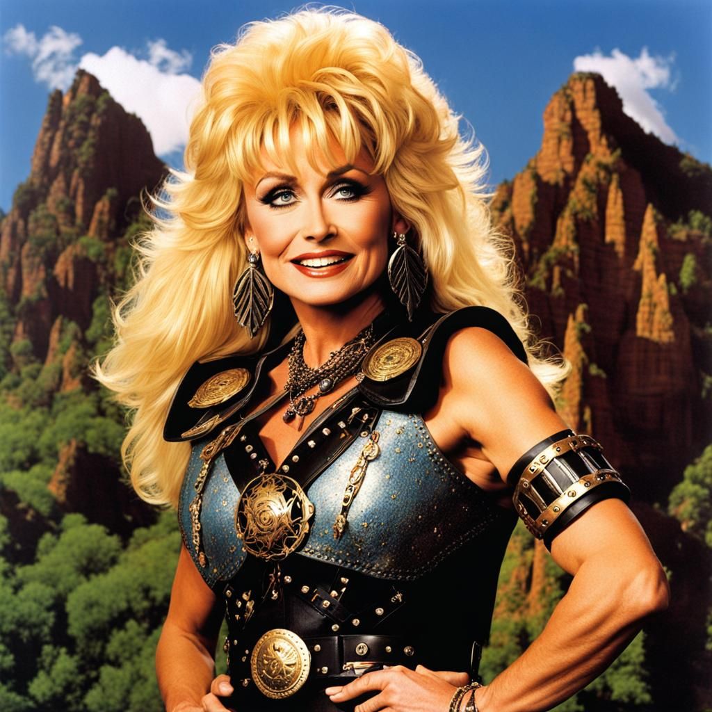 Dolly Parton as Xena Warrior Princess