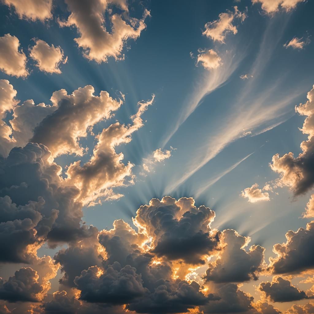 Melting Clouds in Dreamy Sky Photography