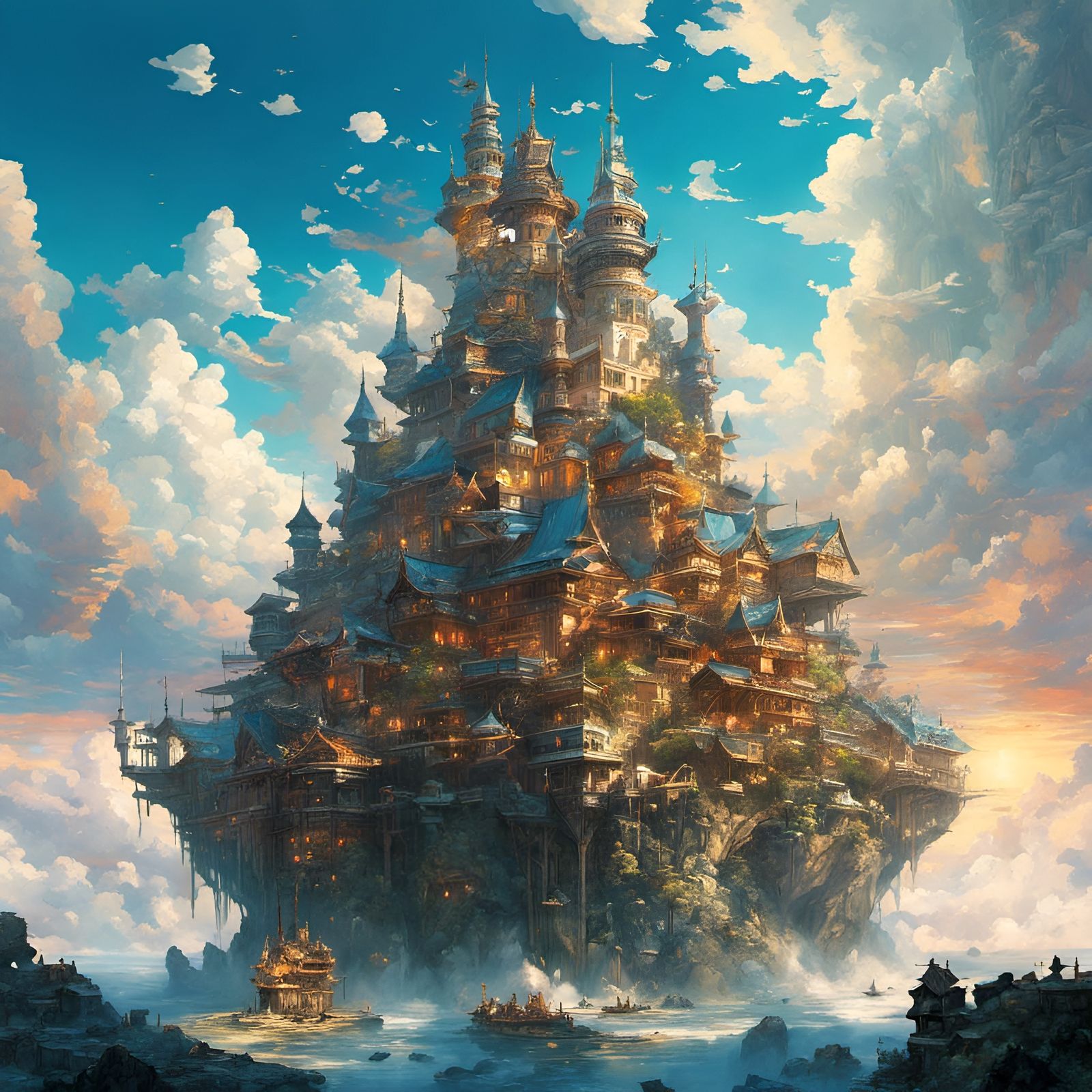 Flying Castle in the Sky: Fantasy Masterpiece