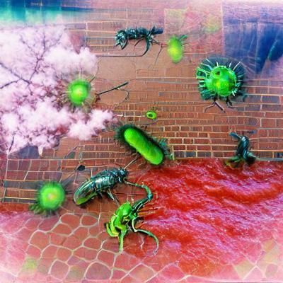 Conceptual Illustration of Biological Warfare