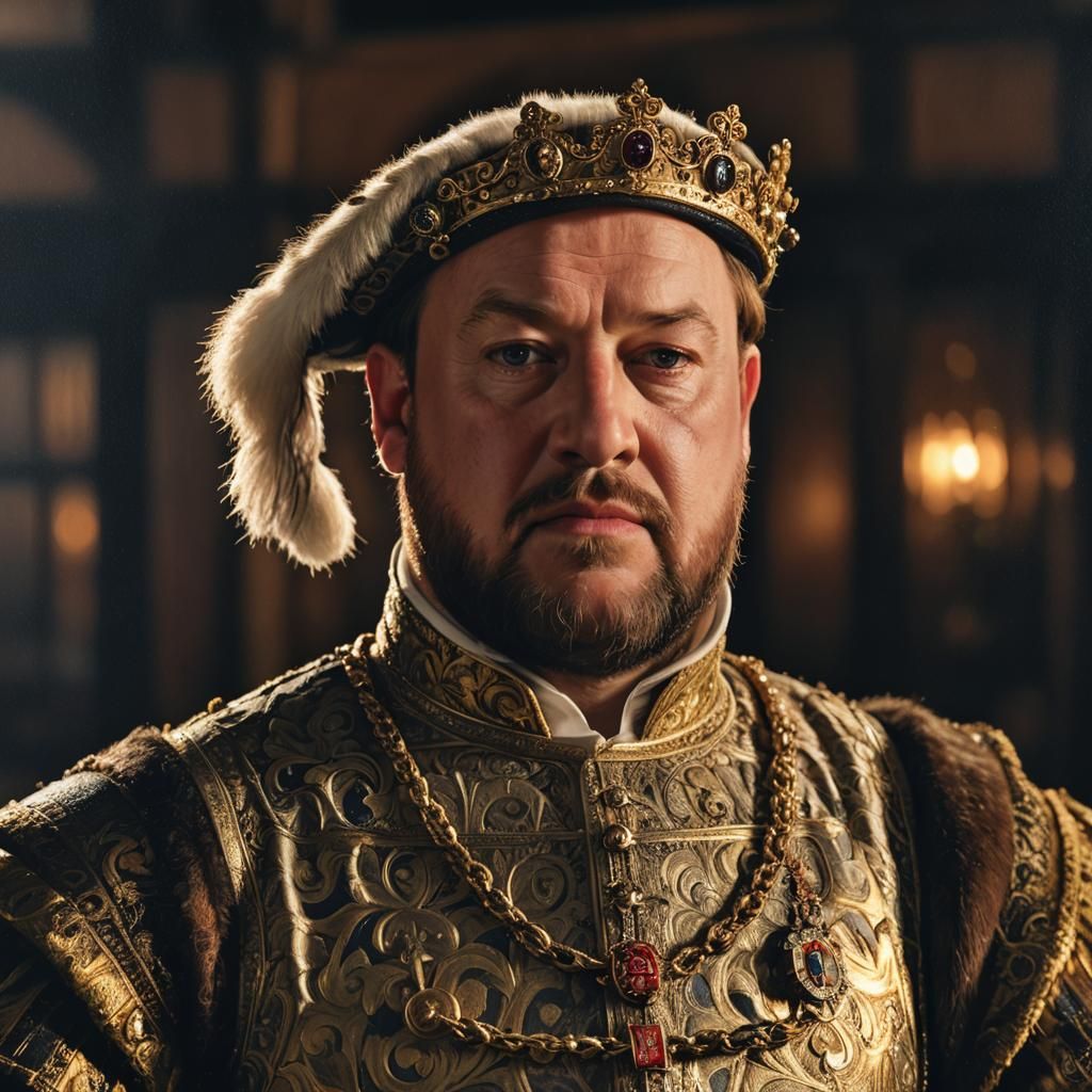 Henry VIII Portrait in Renaissance Style