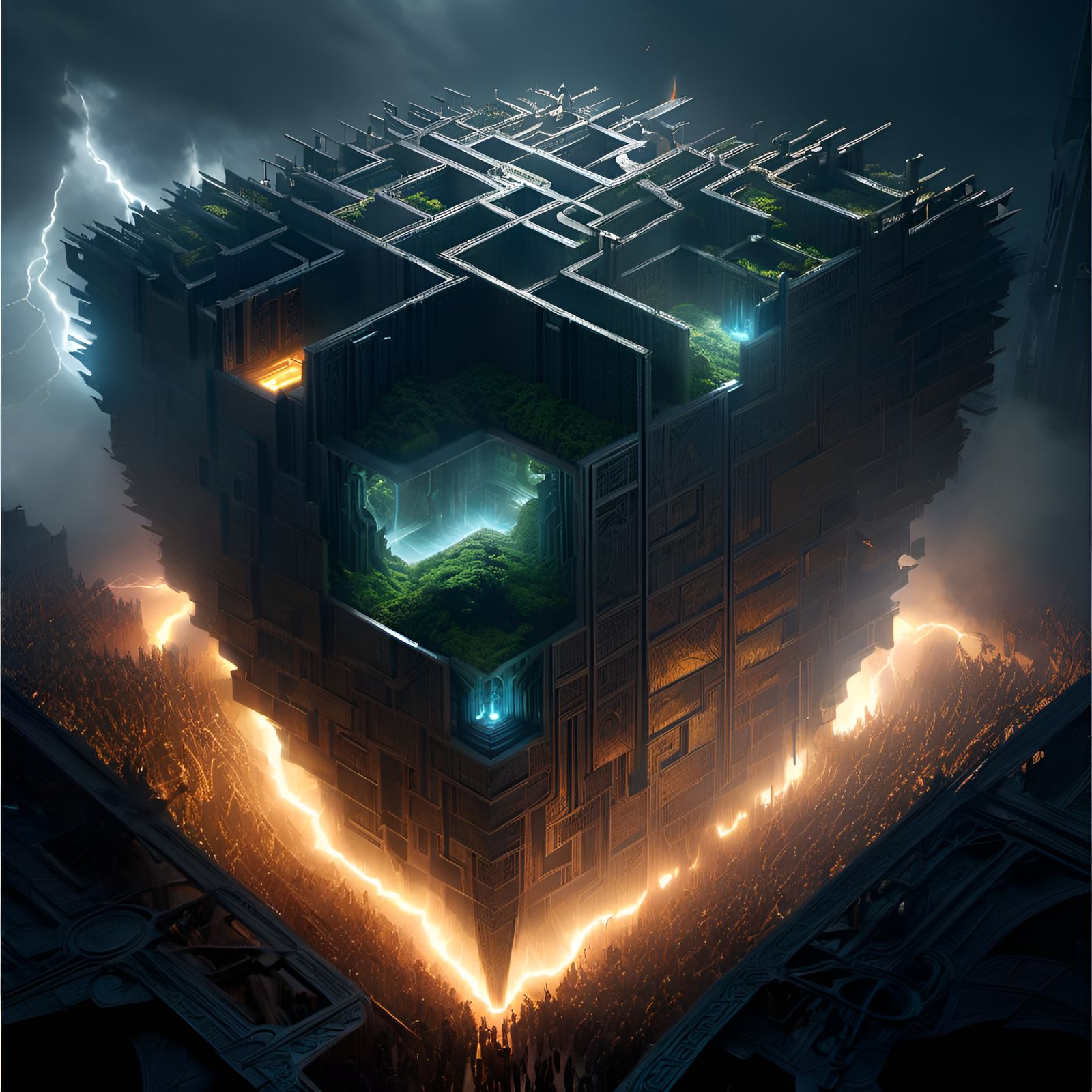 Epic Impossible Thunder Labyrinth Concept Art
