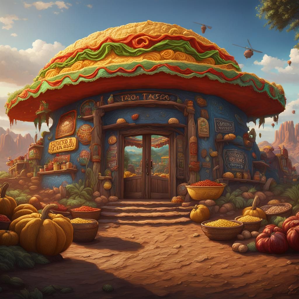 Giant Taco Fantasy Concept Art