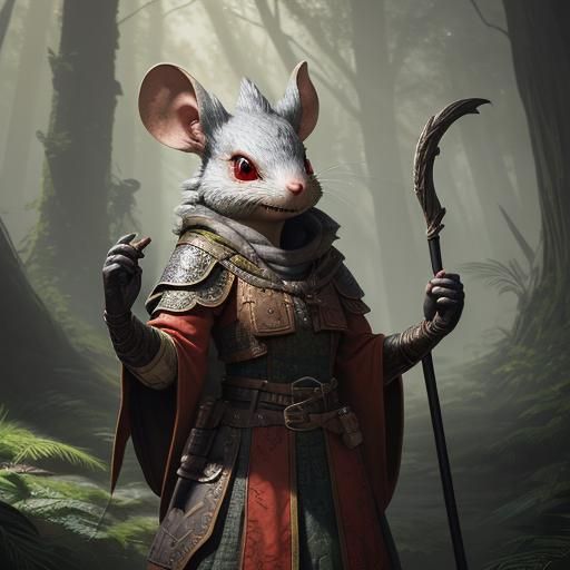 Kobold Druid in Detailed Fantasy Matte Painting