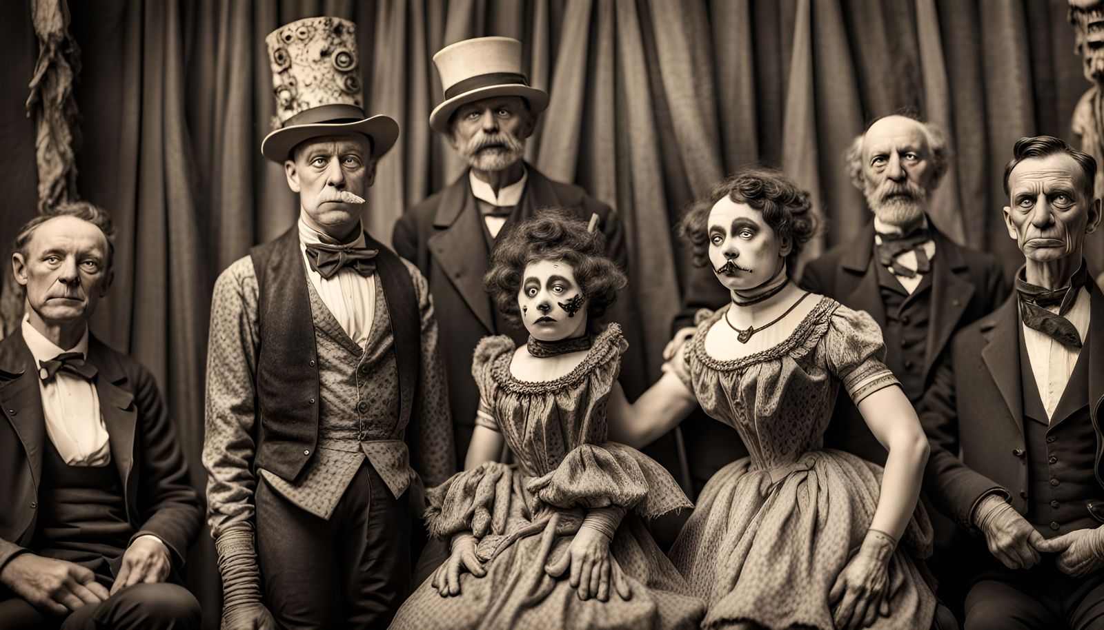 Black And White Vintage Photos of Side Show Circus Freaks (Continued)