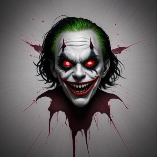 Scary Jokers Moving at Night