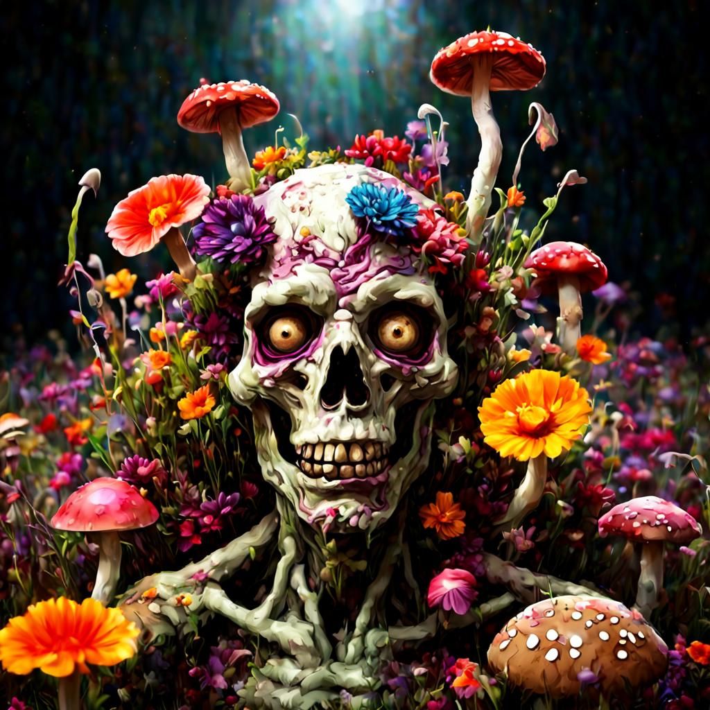 Floral Zombie: Blooming in Decay
