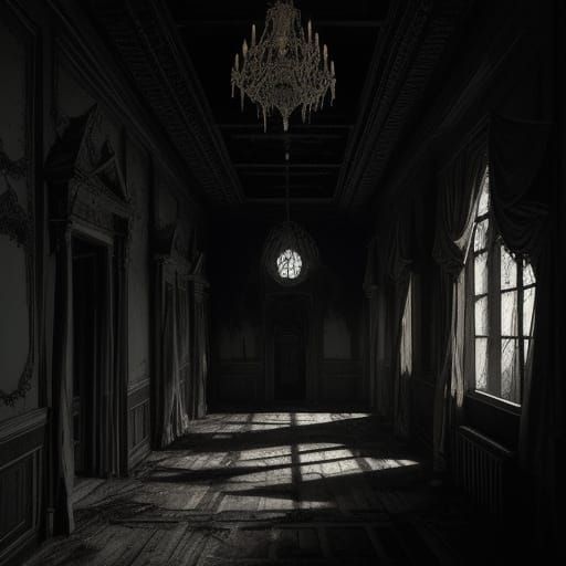 Gothic Horror Mansion Concept Art
