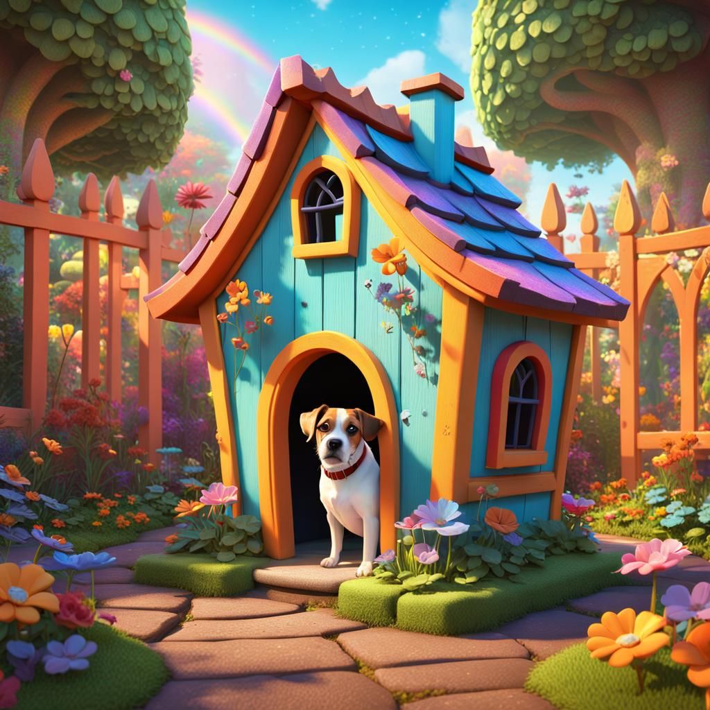 Whimsical Dog House