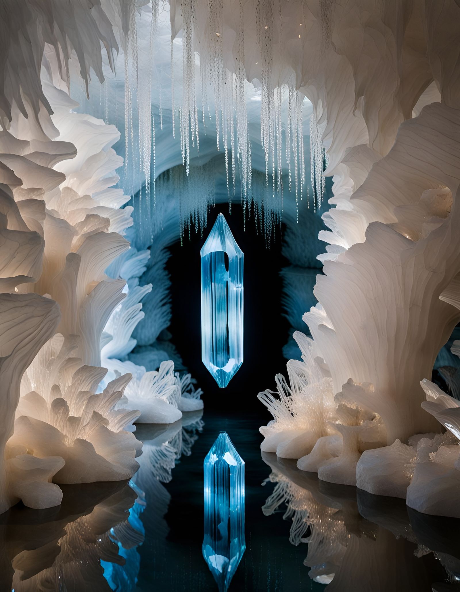 Dancing Crystals in a Living Crystal Cave