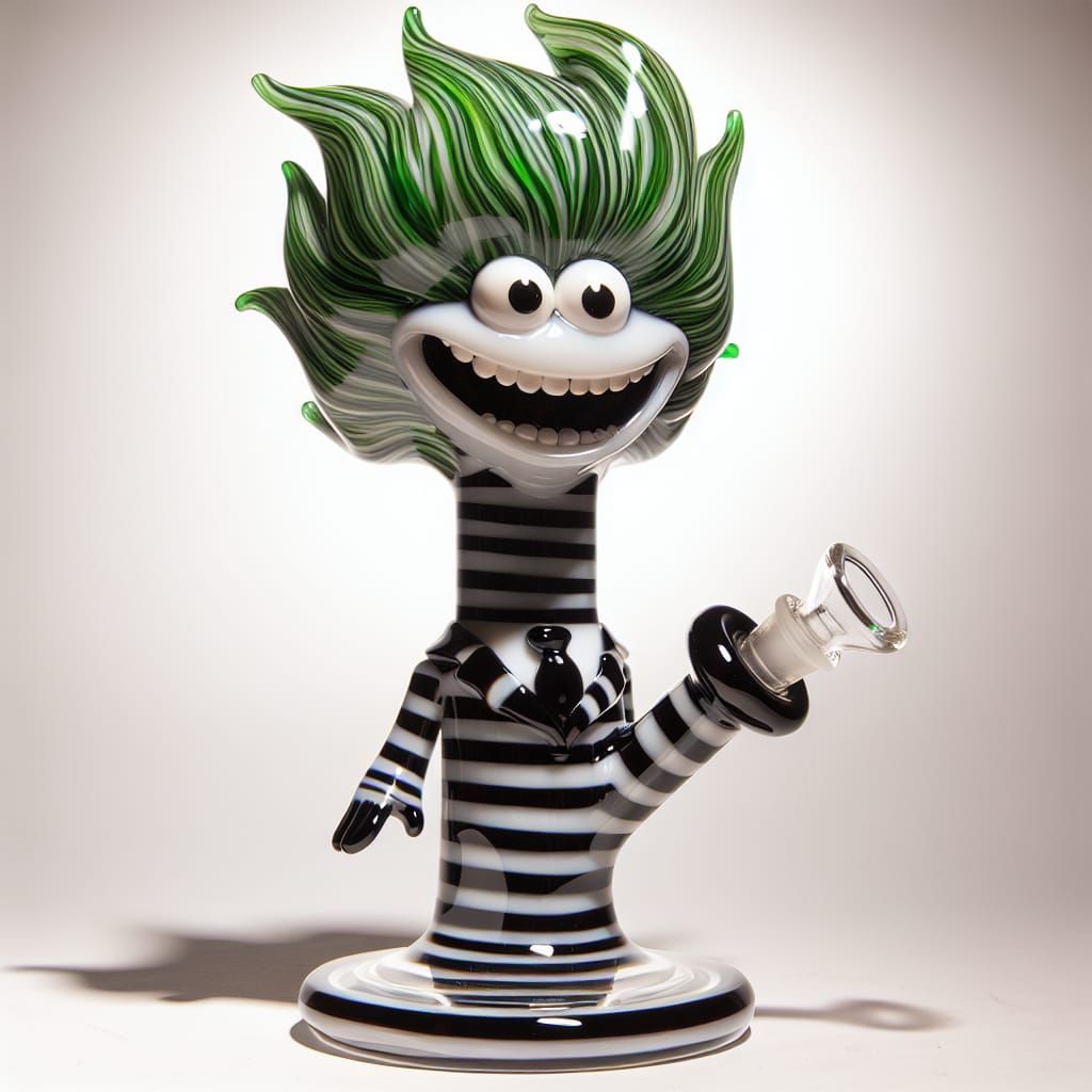 Novelty Glass Bong Shaped Like Movie Character