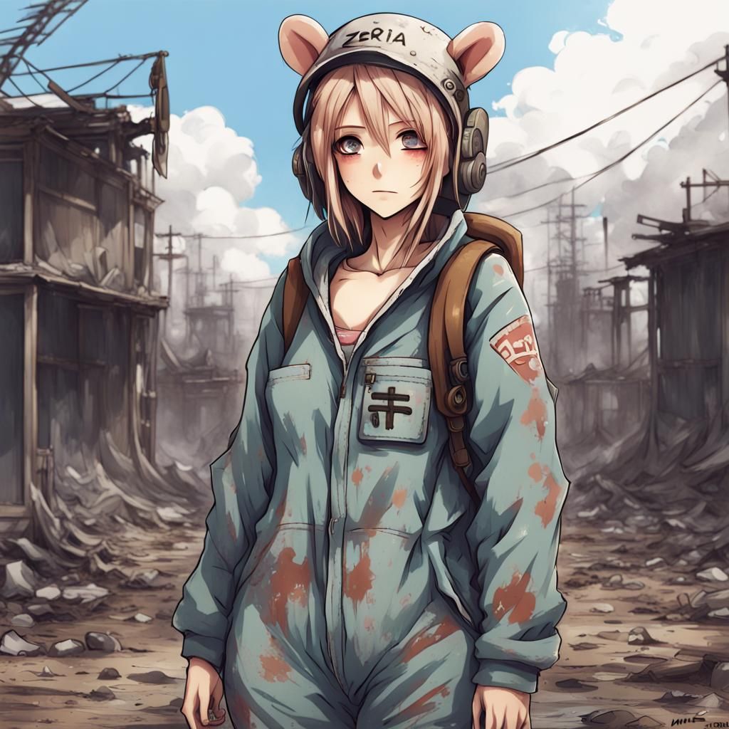 Apocalyptic Woman in Pajamas: Anime Key Visual