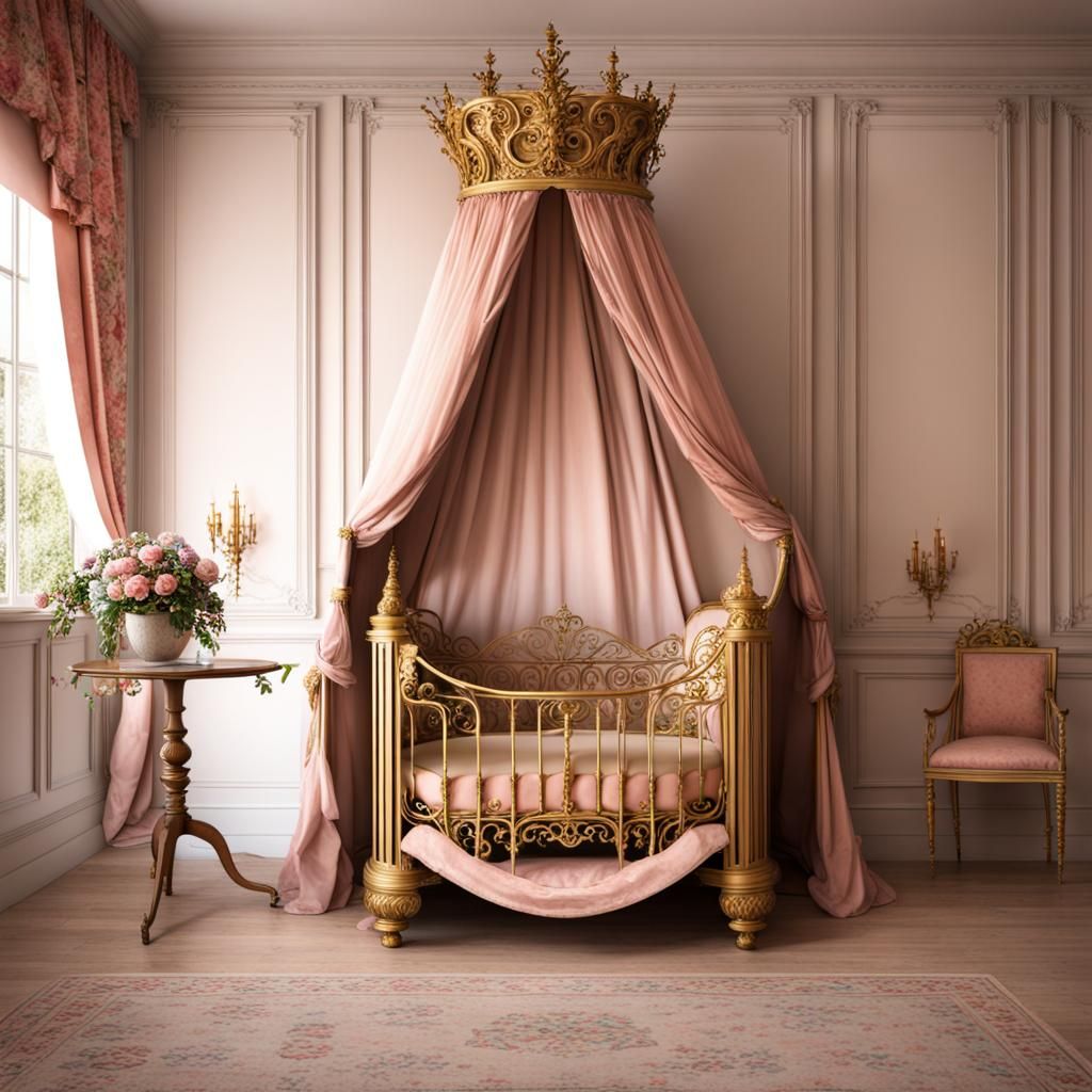 Regency Cradle in Princess Floral Room