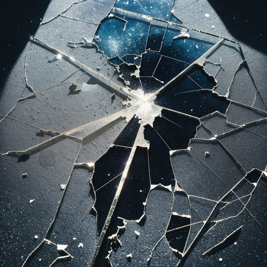 Moonlight Reflected in Shattered Glass