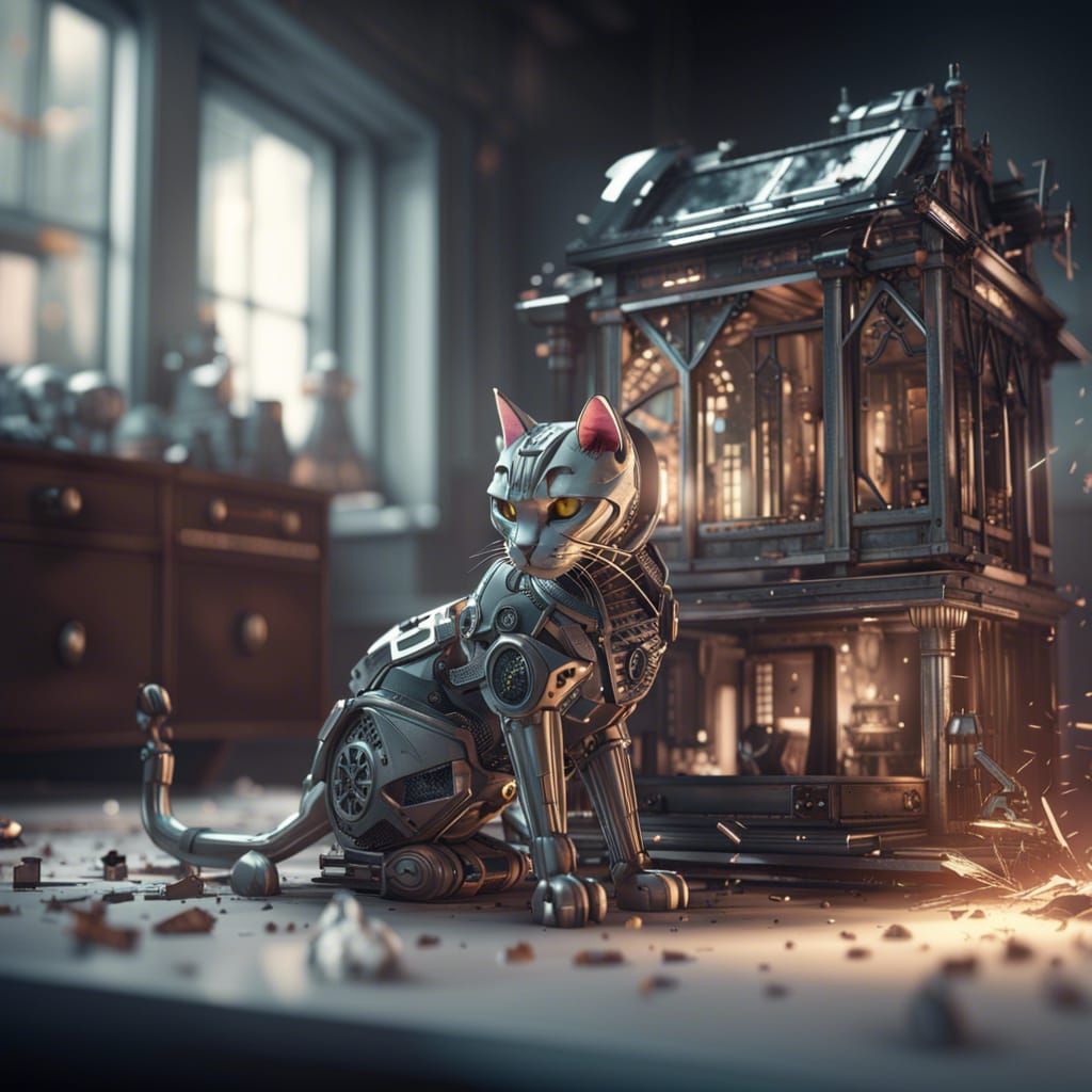 Cataclysm in Miniature: A Sci-Fi Dollhouse Disaster