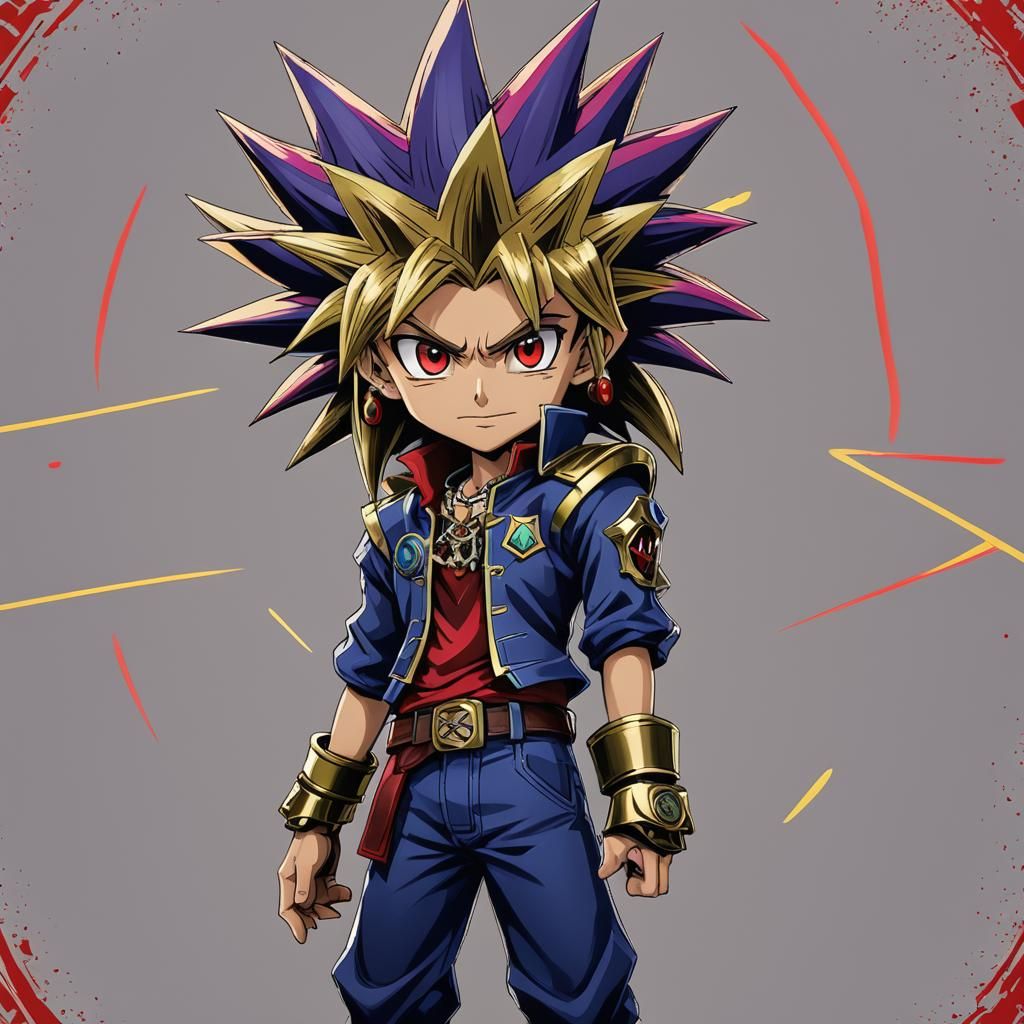 Yu-Gi-Oh! Characters as 3D Digital Art