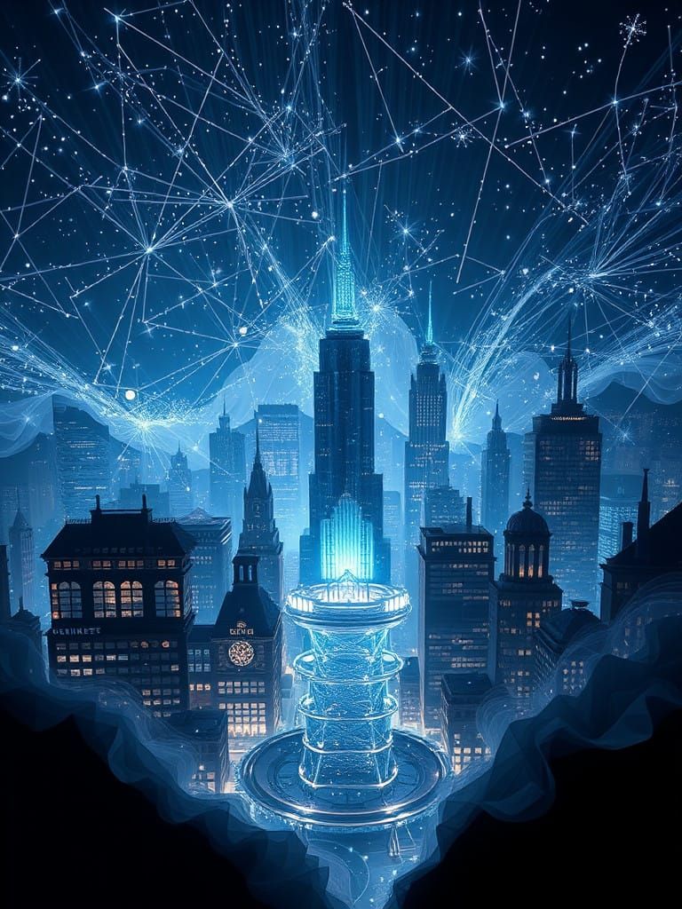 Mechanised Nanoluminescent Spinning Town of Magic Mayhem