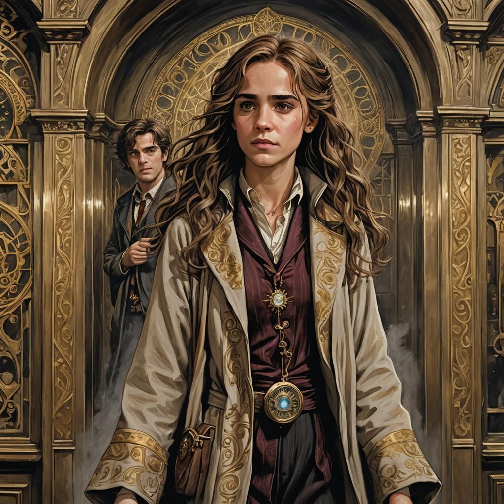 Hermione Granger with Remus Lupin