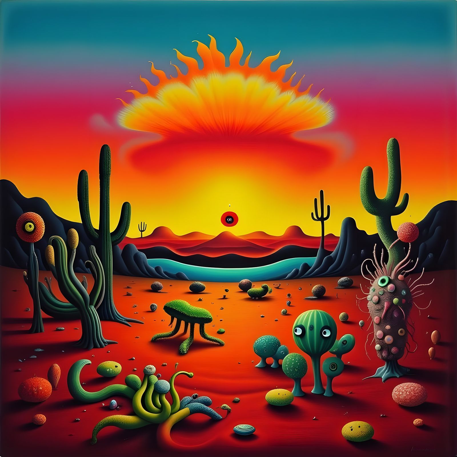 Abstract Desert Sunset I