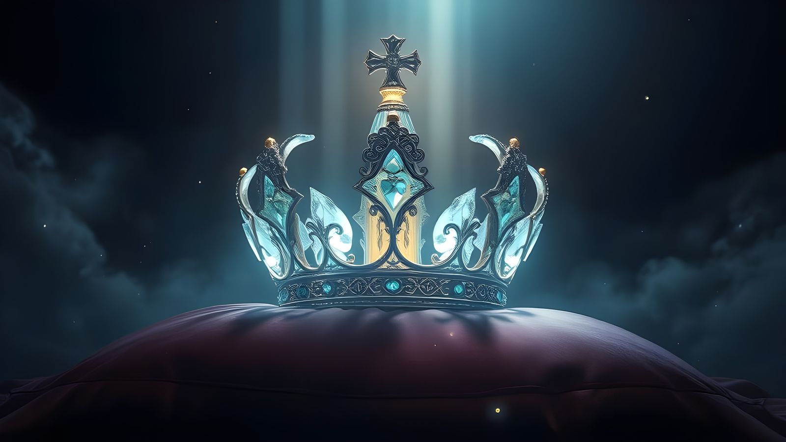 Crystal Crown Shimmers in Ethereal Moonlight