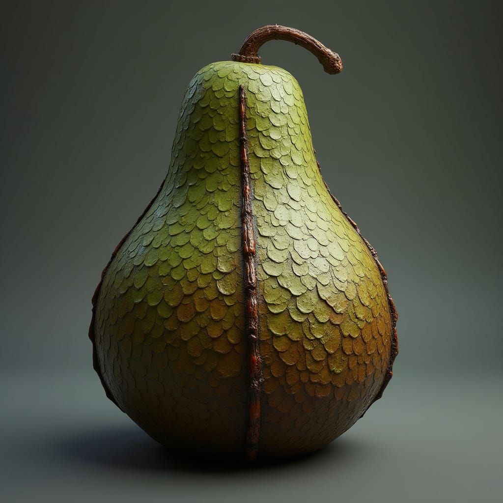 Dimetrodon Fruit in Digital Painting Style