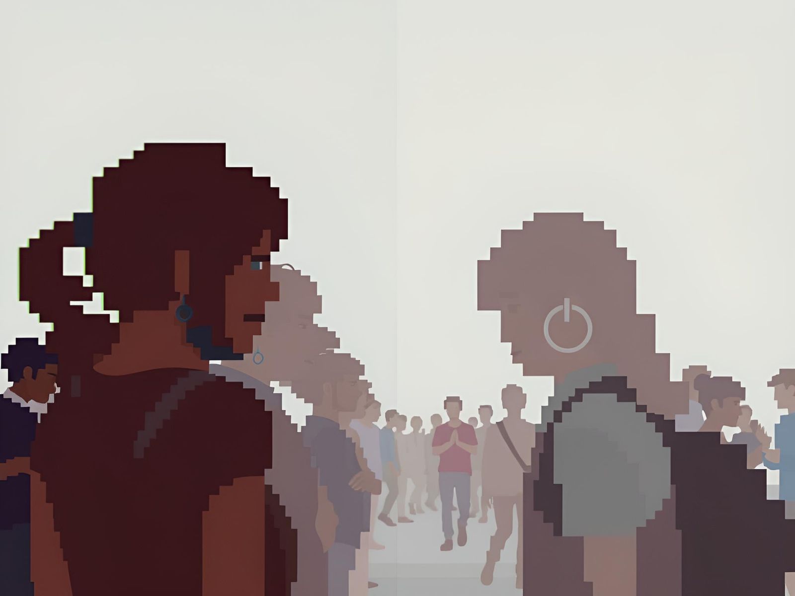 Evolving Layered Visual Patterns Conceptual Art