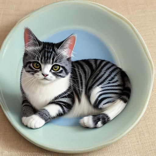 Fluffy Cat Purring Happily