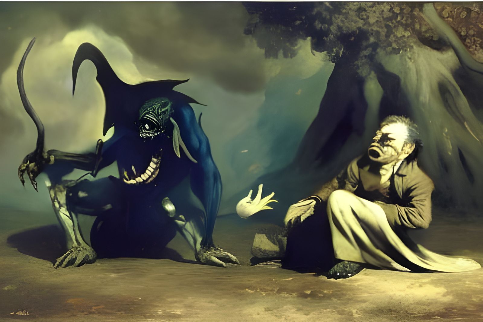 Sinister Venom Devouring Devil: Dark Fantasy Masterpiece